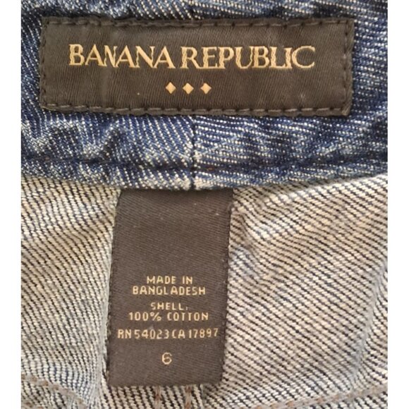 Banana Republic Jeans Womens Size 6 Blue Denim Boot Cut - Picture 8 of 10